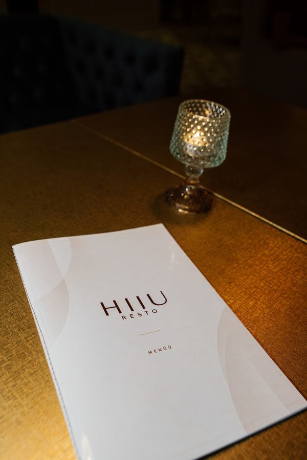 Hiiu Resto menüü laual